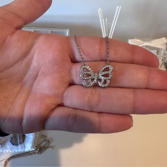 Swarovski Butterfly Necklace - Picture 3 of 5